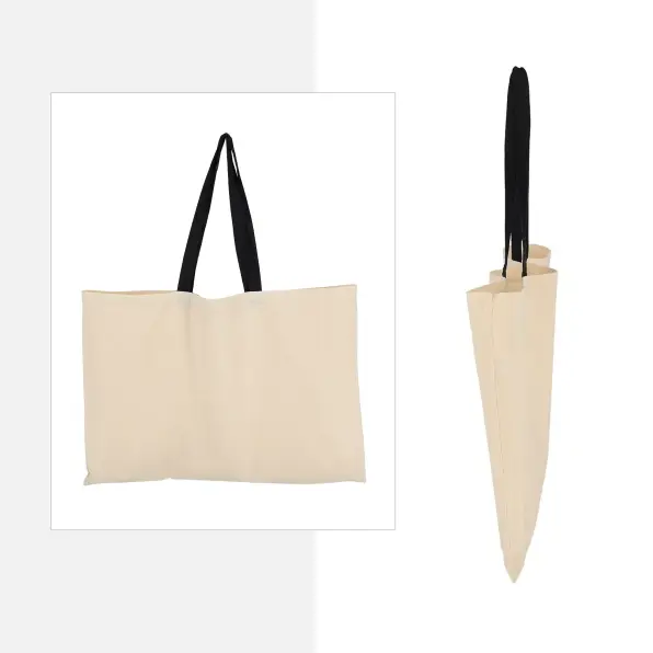Bolsa de Algodón con manilla negra 40x60 (cm)